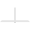 Ekena Millwork Eugene Architectural Grade PVC Gable Bracket, 108"W x 54"H x 2"D x 6"F, 12/12 Pitch GBP108X54X0206EUG00 - alternate 2